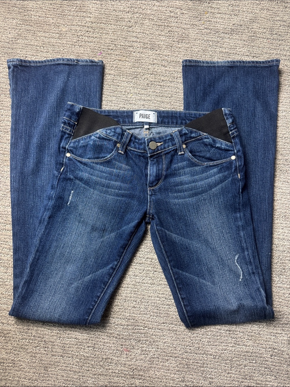 Paige Low Rise Skyline Bootcut Jeans size 25 Blue Denim